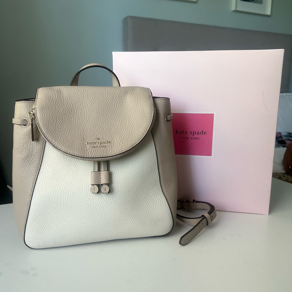 Kate Spade Taupe and Cream Women's Backpack